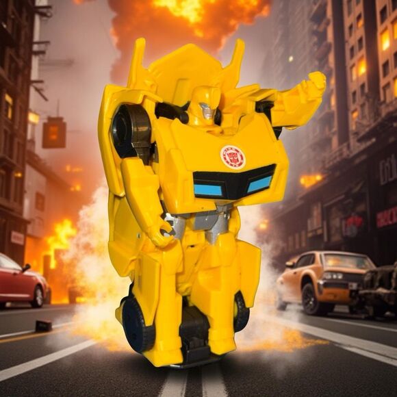 Transformers 1 Step Changer Bumblebee Plastic Action Figure B17 - Picture 10 of 10